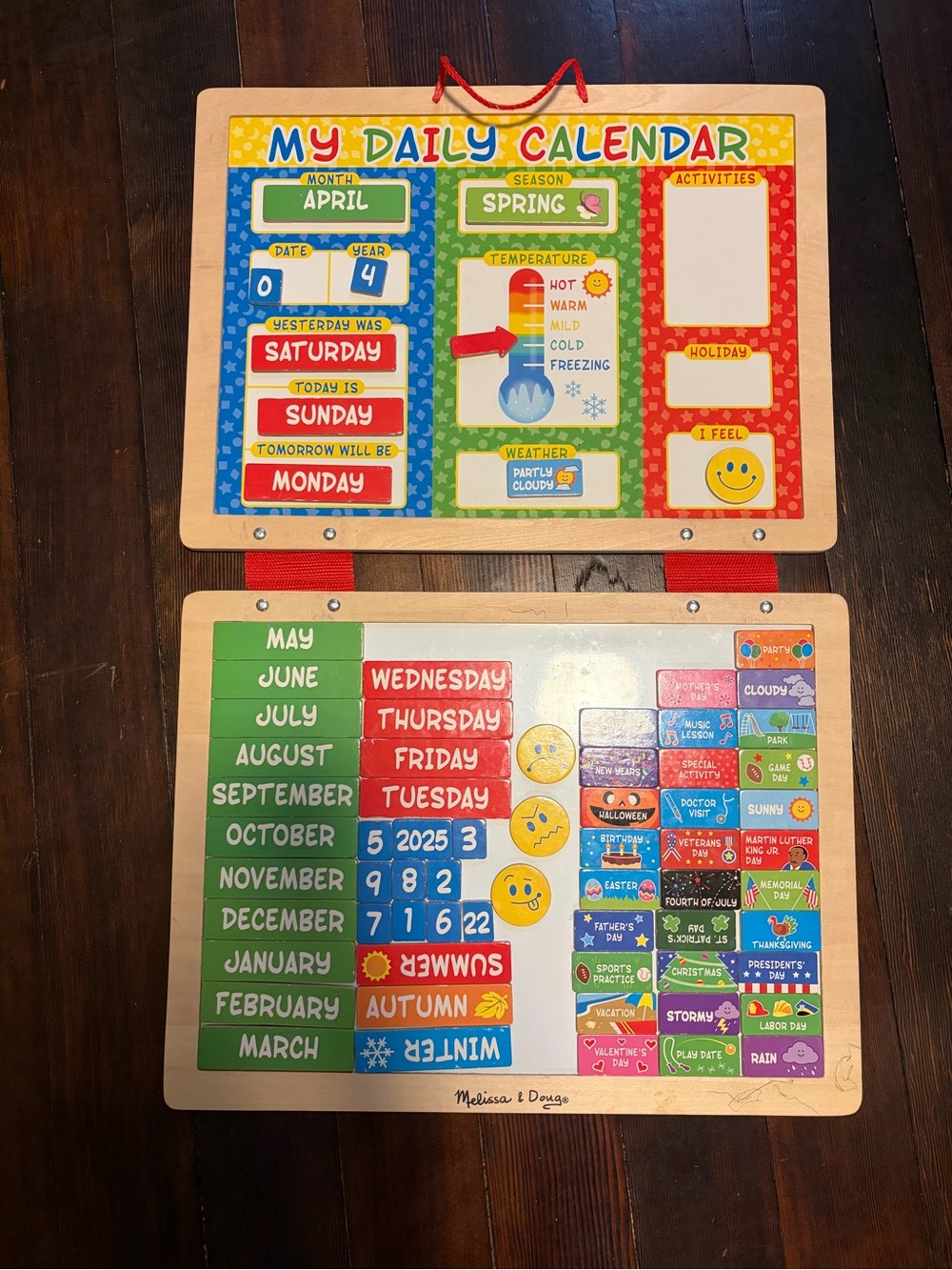 Melissa & Doug My Daily Calendar - Preschool Educational Calendar days, weather